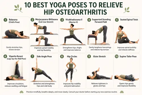 Yoga Poses to Relieve Hip Osteoarthritis