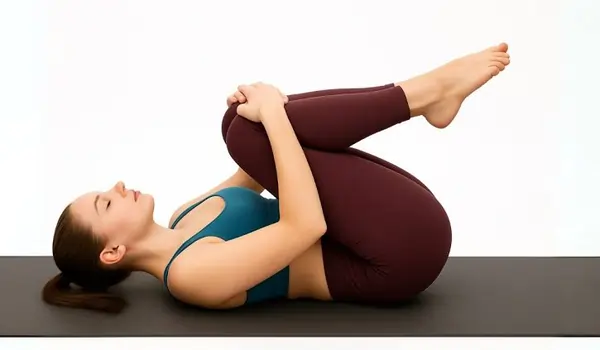 Double Knee to Chest or Pavanamuktasana