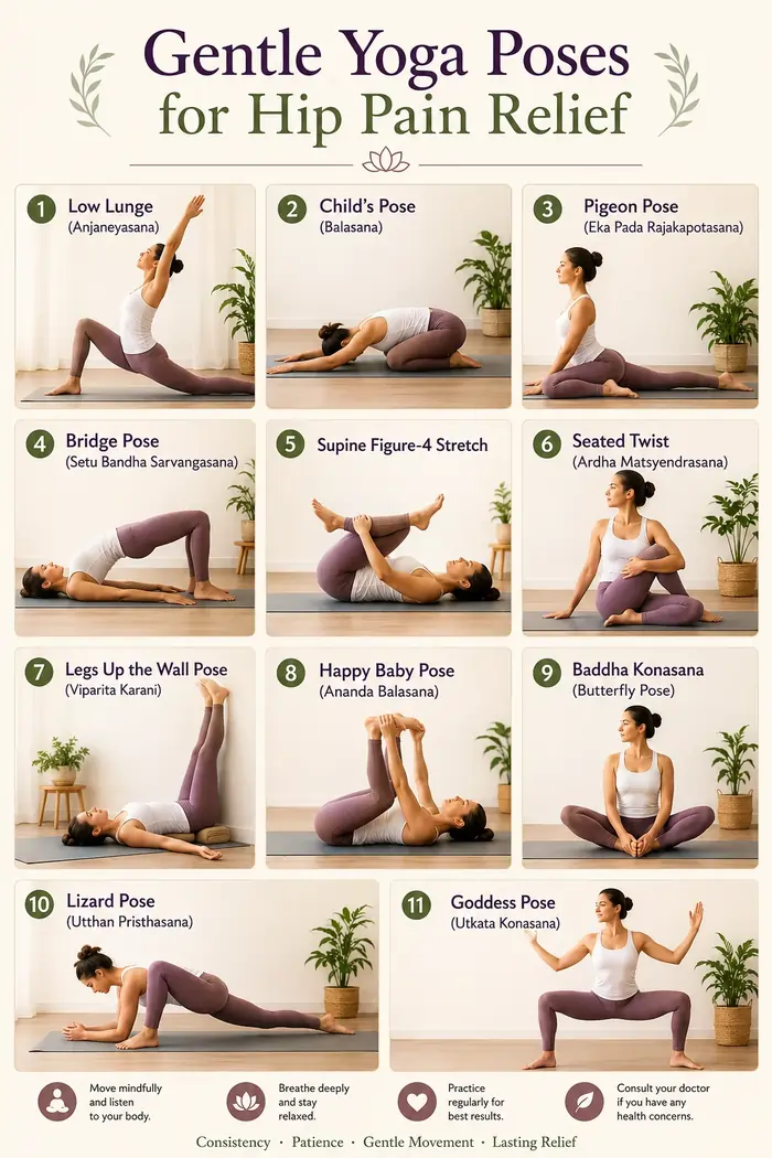 Gentle Yoga Poses for Hip Pain Relief
