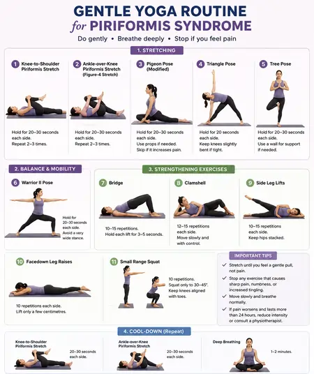 Gentle Yoga Routine for Piriformis Syndrome