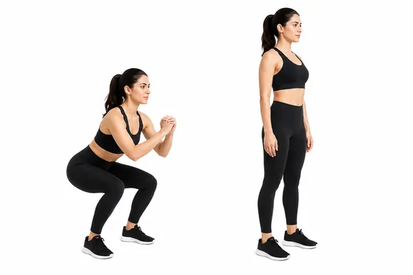 Small range squat