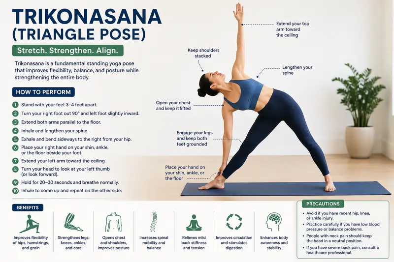 Trikonasana (Triangle Pose)