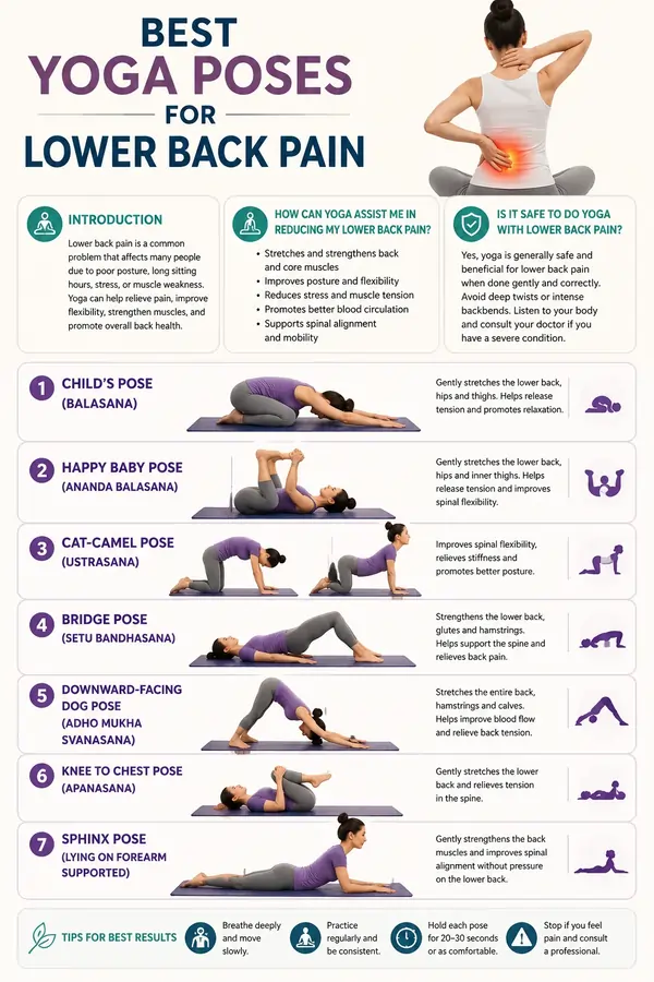 Yoga Poses for Lower Back Pain
