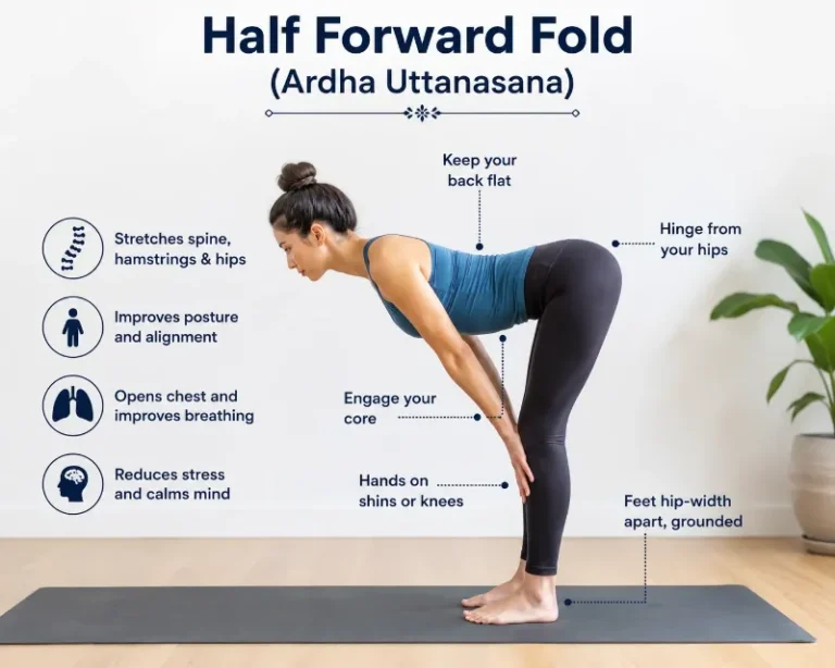 Ardha Uttanasana (Half Forward Fold)