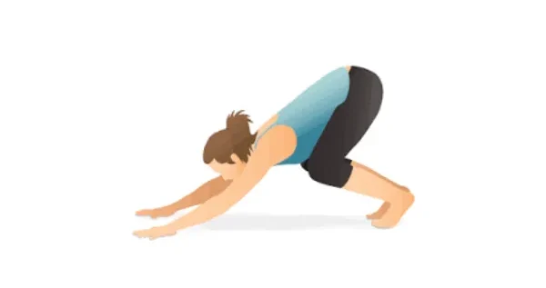 Downward Dog with Bent Knees