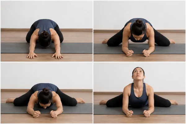 Frog groin stretch