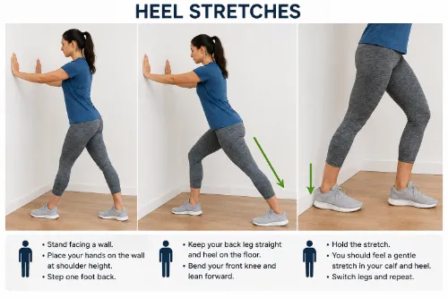 Heel stretches (Calf Stretch)