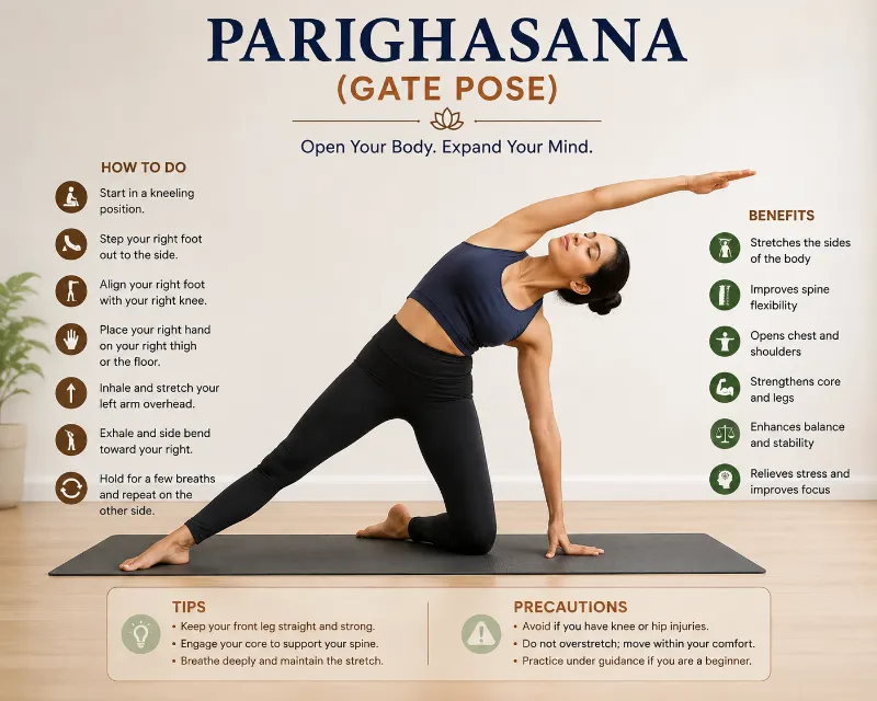 Parighasana (Gate Pose)
