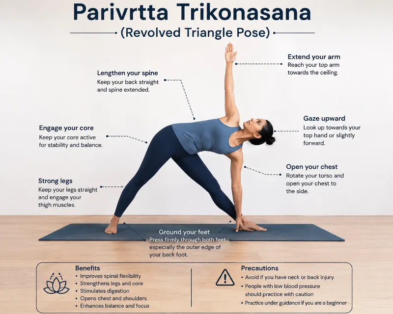 Parivrtta Trikonasana (Revolved Triangle Pose)