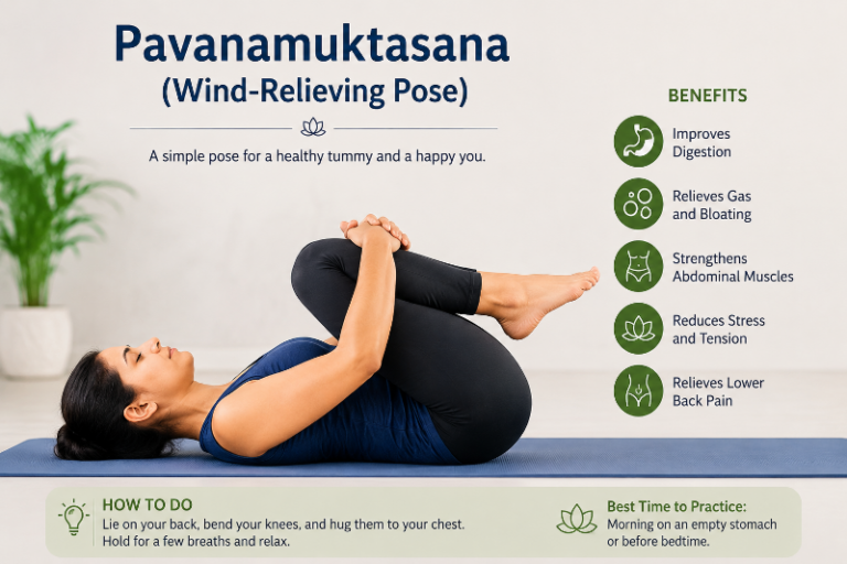 Pavanamuktasana (Wind-Relieving Pose)