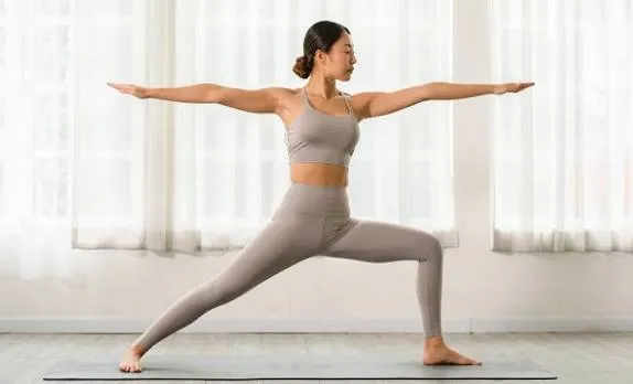 Warrior II with Pulse (Virabhadrasana II Variation)