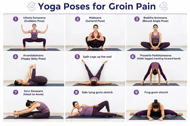 Yoga Poses for Groin Pain