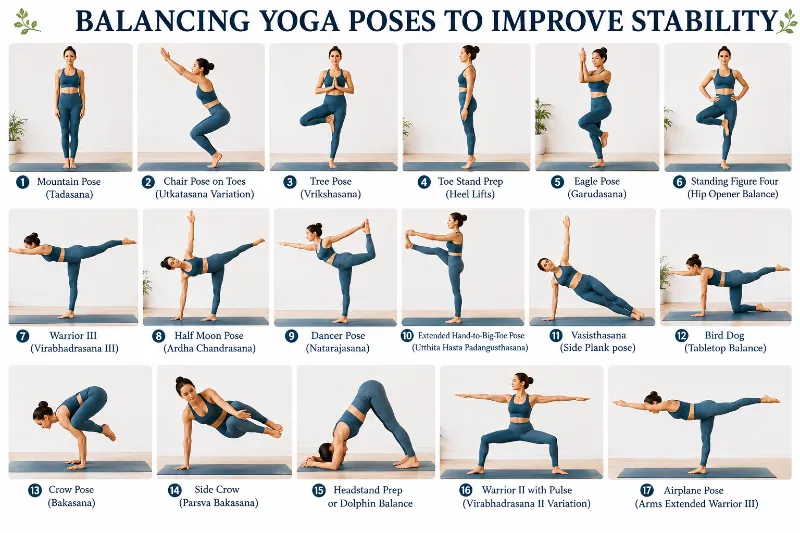 Balance yoga for ankle stability