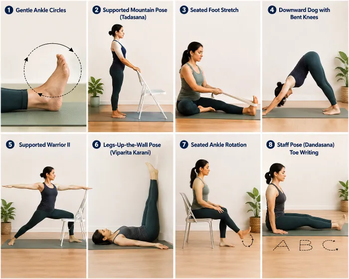 Yoga for ankle sprain recovery