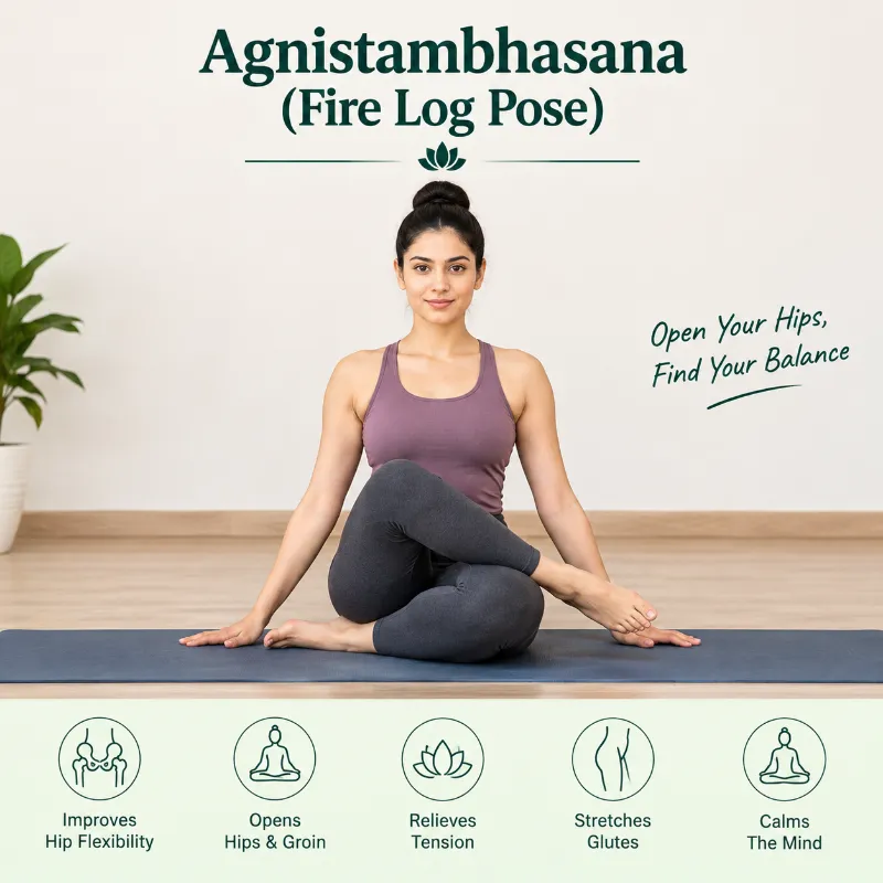 Agnistambhasana (Fire Log Pose)