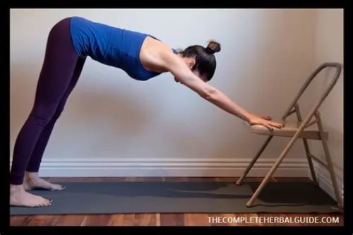 Chair-Supported Downward Dog