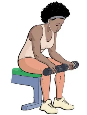 Palms-down wrist curl