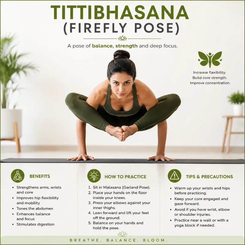 Tittibhasana (Firefly Pose)
