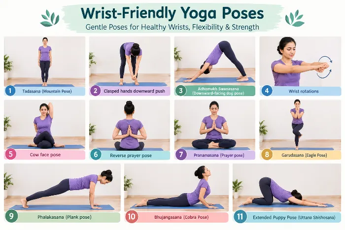 Wrist-friendly yoga poses