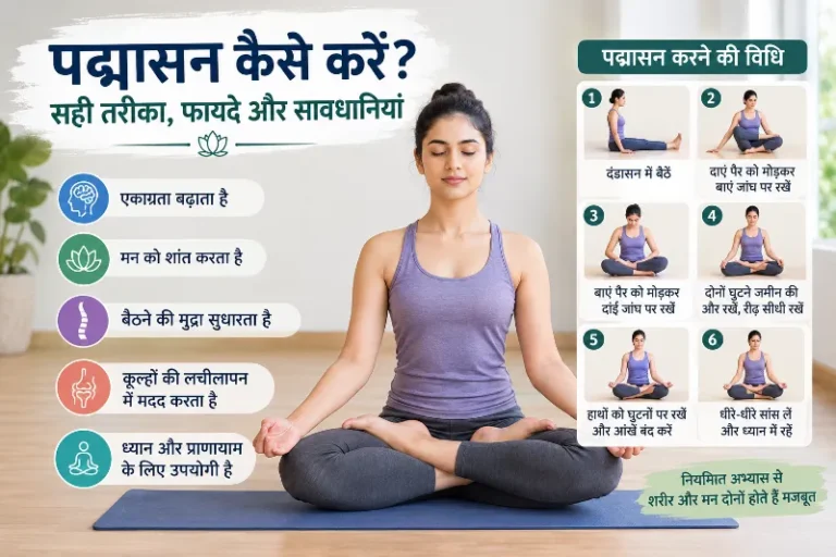 पद्मासन कैसे करें सही तरीका और फायदे