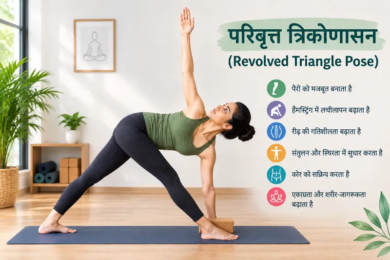 परिवृत्त त्रिकोणासन