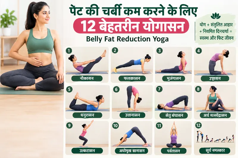 पेट की चर्बी कम करने के लिए टॉप योगासन