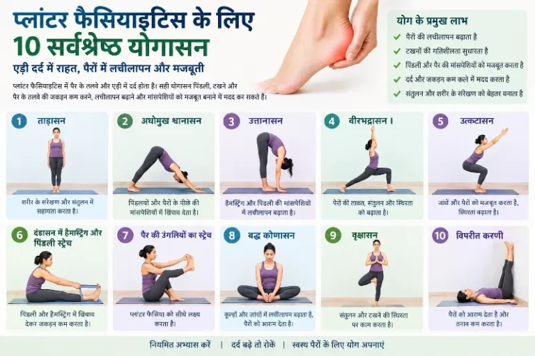 प्लांटर फैसियाइटिस के लिए 10 सर्वश्रेष्ठ योगासन