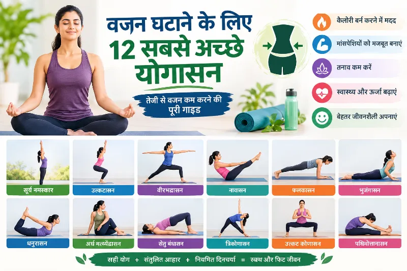 वजन घटाने के लिए सबसे अच्छे योगासन