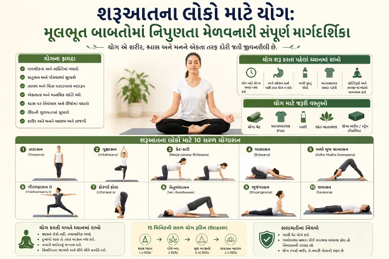 શરૂઆતના લોકો માટે યોગ